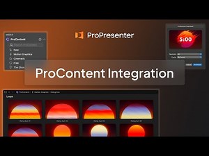 ProPresenter- ProContent Integration