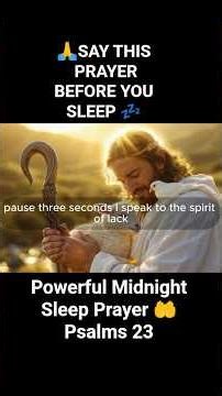 Psalm 23 Night Prayer 🌙 Fall Asleep Fast with Powerful Bible Verses for Peaceful Sleep