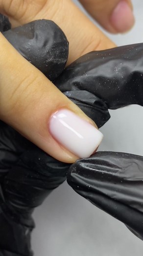 Manicure Process: Applying Rubber Base Coat