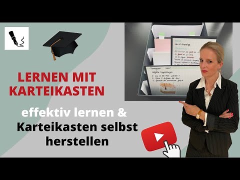LERNEN MIT KARTEIKASTEN I effektiv mit Karteikarten lernen I Karteikasten selbst herstellen