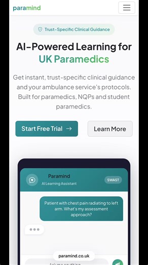 AI Learning Platform for Student Paramedics