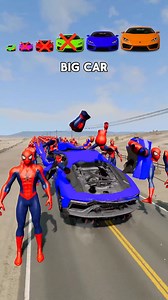 147K views · 1.8K reactions | Big and small car  vs Spider-Man  challenge #beamng #beamngdrive #brainrot #italianbrainrot #tungtungtungsahur | MiniMoviezone | Facebook
