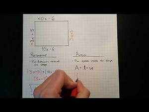 Polynomials - Perimeter and Area
