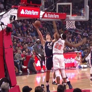 32K views · 225 reactions | Mitchell Robinson blocks on every coast ❌ | New York Knicks | Facebook