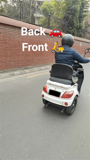 Back car front scooter