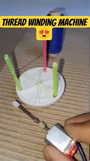 DIY Thread Winding Machine 😍 |#tech #shorts #youtubeshorts #scienceproject