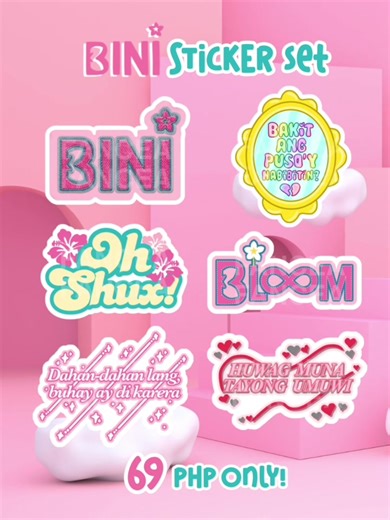 Get these cute BINI-themed stickers for only 69 Php per set (all 6 BINI stickers included). DM us and get yours now! #bini #biniph #pantropiko #pantropikochallenge #salaminsalamin #salaminsalaminchallenge #biniaiah #binihoanna #binimaloi #binisheena #binistacev #binigwen #binimikha #binicolet #bloom #blooms #chibi #stickers #sticker #stickershopowner
