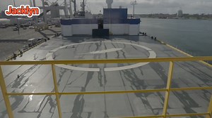 31K views · 466 reactions | Blue Origin's New Glenn landing barge has arrived at its designated location in Port Canaveral. The barge bears the name "Jacklyn," a tribute to Jeff Bezos's mother. Blue Origin | Space FrontPage | Facebook