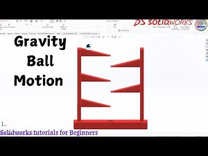 SolidWorks tutorial | Gravity Ball Motion | SolidWorks Motion Tutorial | SolidWorks for Beginners