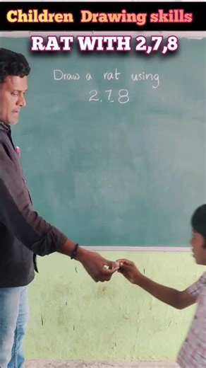 Rat drawing with 2,7,8 #drawing #drawing skills #innovativelearning #shorts