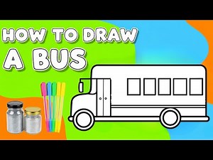 How to Draw a Bus | Simple Drawing for Beginners | Draw For Kids