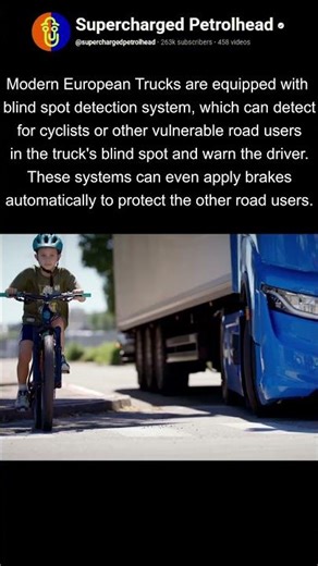 European trucks blind spot detection