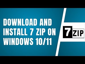 How To Download And Install 7 Zip On Windows 10/11 (Tutorial)