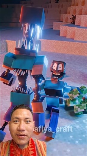 Steve Horror broke Mimicer Horror's legs.#minecraft #gaming #shorts