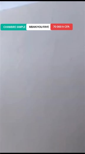 Chambre à louer – Cité Touba Renaissance Makhyou Faye – 70 000 FCFA Réf : kz7v2 MAR2026-02 Code : CT70K70 Date : 02/03/2026 Chambre avec toilette séparée pour usage personnel située au 3ème étage avec grande terrasse à la Cité Touba Renaissance Makhyou Faye. 📞 Contact WhatsApp : 76 444 33 13 ✉ contact@logersn.com 🌐 www.logersn.com⁠� Loger Sénégal™