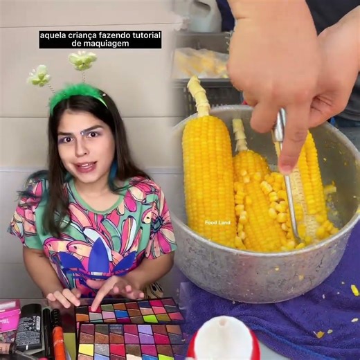 CHILDREN DOING MAKEUP TUTORIAL #shorts