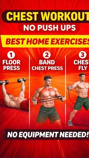 Chest Workout at Home (No Push-Ups)