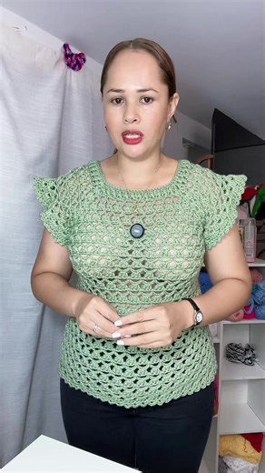 Blusa tejida a crochet - Tutorial paso a paso