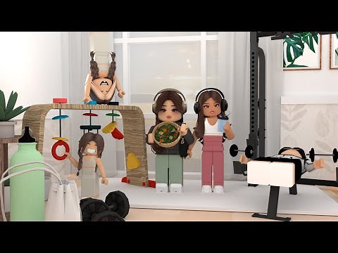 Our *HEALTHY* 5am Morning Routine!|Bloxburg Roblox Roleplay|w/voices