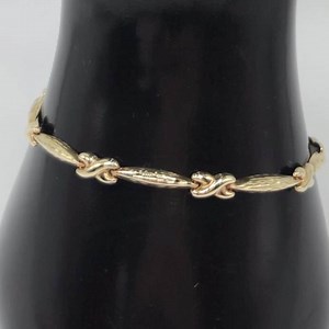 10K Gold Infiniti Link Bracelet 7.25 Inches Length - Etsy
