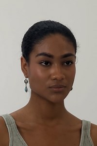 Bohemian Blooms: Vintage Floral Earrings with Turquoise