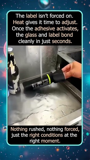 Hot Water Makes Bottle Labels Stick Perfectly