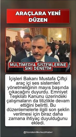 Araçlarda Ses ve Multimedya Sistemlerine Yeni Düzenleme Geliyor