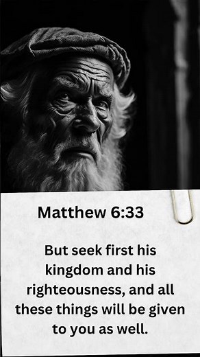 Seeking God's Kingdom Above All: Matthew 6:33 🙏