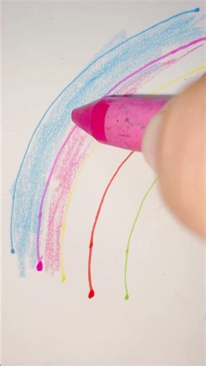 easy rainbow drawing and colouring #rainbow drawing tutorial