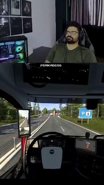 یورو تراک=آرامش خالص #eurotrucksimulator2 #eurotruck #گیم_پلی #یورو_تراک #یوروتراک