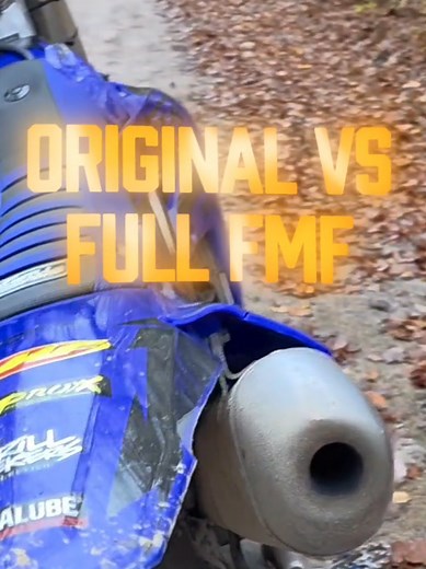 Yamaha YZ450F 2023 Exhaust Comparison: Original vs FMF