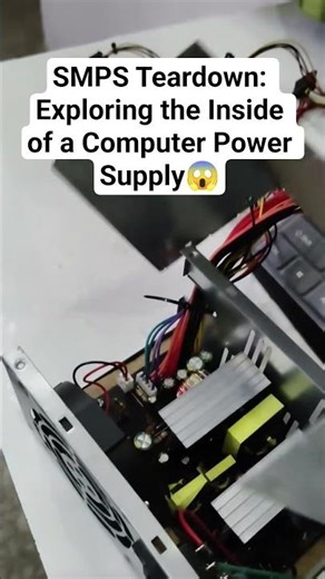 SMPS Teardown: Exploring the Inside of a Computer Power Supply! 😱 #teardown #shorts