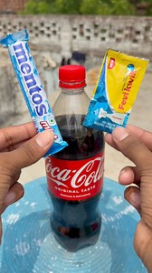 173K views · 1K reactions | Coca Cola and mentos experiment #experiment #science | Rkexperiment18 | Facebook