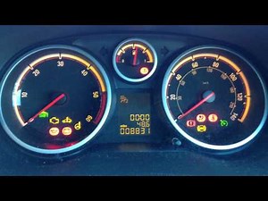 Vauxhall Opel Corsa D Engine Start Warning Lights