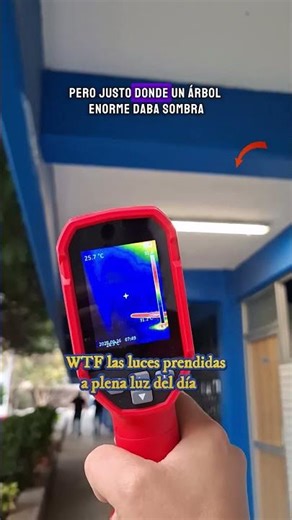 🔥🌳 Playing with the thermal imaging camera in class