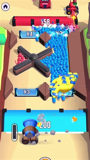 999 IQ Cannon Strategy in Mob Control! 🧠 #79 #mobcontrol #satisfying #shorts