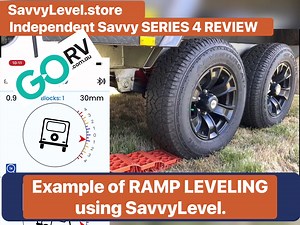 Introducing the GoRV Independent SavvyLevel series 4 REVIEW. SavvyLevel is the only compact and comparatively low-cost leveling solution that guarantees a stress-free leveling experience. With its versatile design, the SavvyLevel can be used for various vehicles ranging from camper trailers, food trucks, four-wheel drives, as well as motorhomes and caravans. With the added bonus of a 10 times zoom feature and remote battery reader, the SavvyLevel will give you peace of mind by leveling your vehi