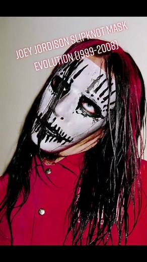 Joey Jordison Slipknot Mask Evolution (1999-2008) #slipknot #joeyjordison #joey #thehereticanthem #iowa #metal #metalhead #metallica #korn #masks