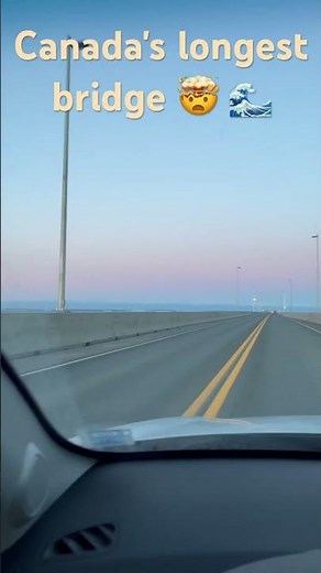 Confederation Bridge PEI Canada's longest bridge 🤯 🌊#canada #princeedwardisland
