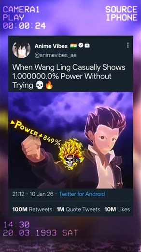 🥶☠️ When Wang Ling Uses 0.01% Power to Destroy the Enemy 😈🔥 #anime #animeedits #animemoments #shorts