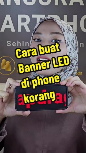 Cara Buat Banner LED di Phone - Tutorial GC LED Banner