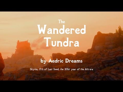 The Wandered Tundra | Skyrim Ambience | Relax, Study, Chill | 4k 60fps