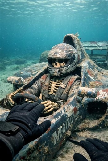 I Found a Formula 1 Car Underwater… The Driver Was Still Inside 🏎️ 😱 #ocean #mystery #formula1