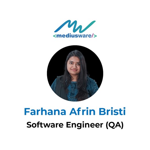 Mediusware on Instagram: "𝐌𝐞𝐞𝐭 𝐅𝐚𝐫𝐡𝐚𝐧𝐚 𝐀𝐟𝐫𝐢𝐧 𝐁𝐫𝐢𝐬𝐭𝐢, 𝐒𝐨𝐟𝐭𝐰𝐚𝐫𝐞 𝐐𝐮𝐚𝐥𝐢𝐭𝐲 𝐀𝐬𝐬𝐮𝐫𝐚𝐧𝐜𝐞 𝐄𝐧𝐠𝐢𝐧𝐞𝐞𝐫 𝐚𝐭 𝐌𝐞𝐝𝐢𝐮𝐬𝐰𝐚𝐫𝐞 𝐋𝐢𝐦𝐢𝐭𝐞𝐝. From building scalable automation frameworks to integrating testing with CI/CD pipelines, Farhana plays a key role in ensuring the quality, reliability, and performance of the products we deliver. Using tools like Selenium, Jenkins, GitLab CI, BrowserStack, JMeter, and Appium, she helps create efficient testing ec