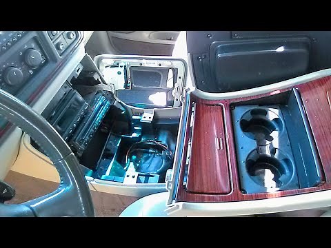 Center interior Console, and Cup(s) Holder removal for 2nd generation 6.0 Cadillac Escalade