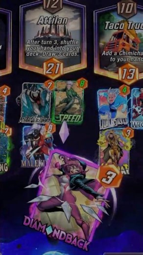 Diamondback 💎🐍 Animation - Marvel Snap (VFX + SFX) #shorts