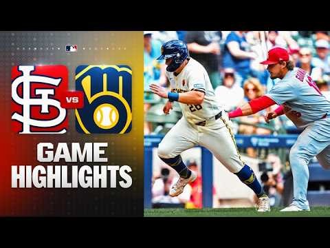 Cardinals vs. Brewers Game Highlights (5/25/26) | MLB Highlights