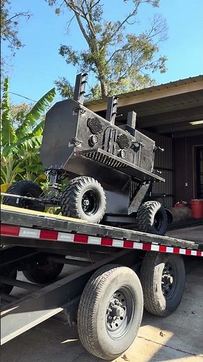 Boathouse Smoker. Reverse flow smoker. The Load out!!