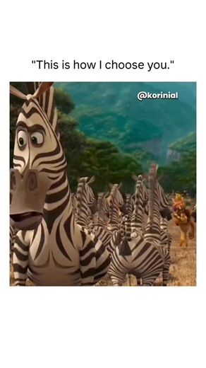 Memes | Relatable | Entertainment on Instagram: "Madagascar: Escape 2 Africa Scene: This is the famous scene where Marty the Zebra finds his herd, and Alex the Lion can’t tell them apart because they all look and sound exactly like him. Fun Fact: To animate this scene, the developers had to create a special computer program that could randomize the stripes on every single zebra. Even though they look identical to Alex, no two zebras in the crowd actually have the exact same stripe pattern, just 