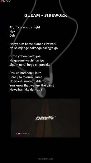 &TEAM - FIREWORK (Korean Version) Lyrics #easylyrics #lirik #andteam
